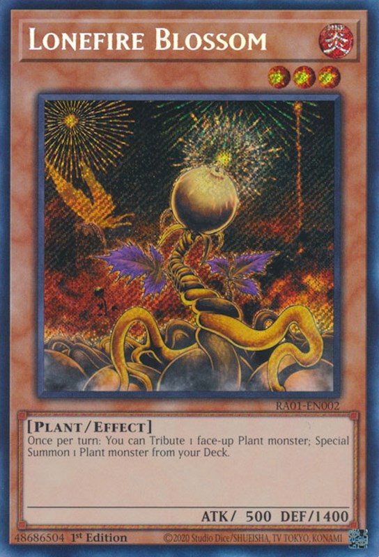 Lonefire Blossom [RA01-EN002] Secret Rare | Mega City Incorporated