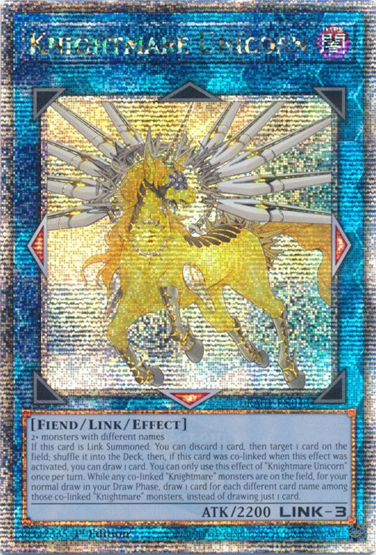 Knightmare Unicorn [RA01-EN043] Quarter Century Secret Rare | Mega City Incorporated