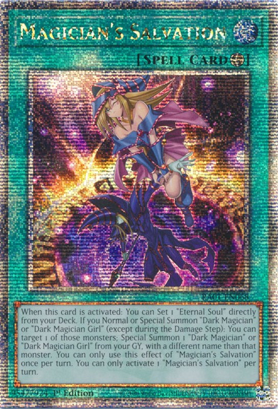 Magician's Salvation [RA01-EN068] Quarter Century Secret Rare | Mega City Incorporated