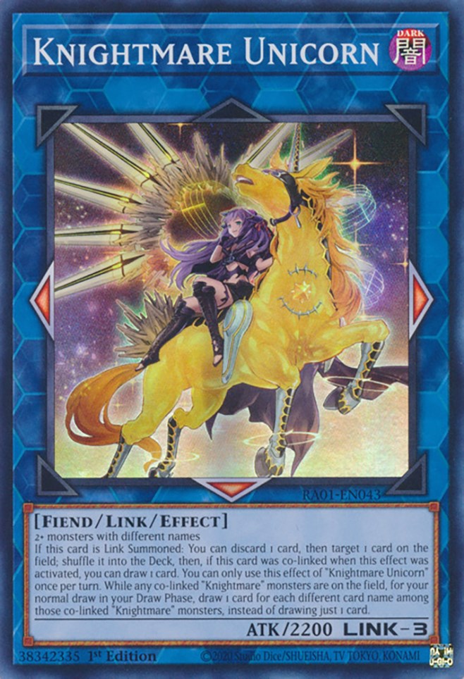 Knightmare Unicorn (Alternate Art) [RA01-EN043] Super Rare | Mega City Incorporated