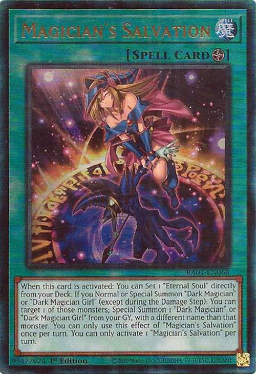 Magician's Salvation [RA01-EN068] Prismatic Ultimate Rare | Mega City Incorporated