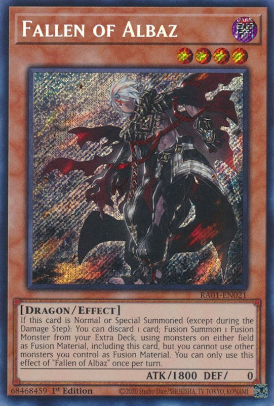 Fallen of Albaz [RA01-EN021] Secret Rare | Mega City Incorporated