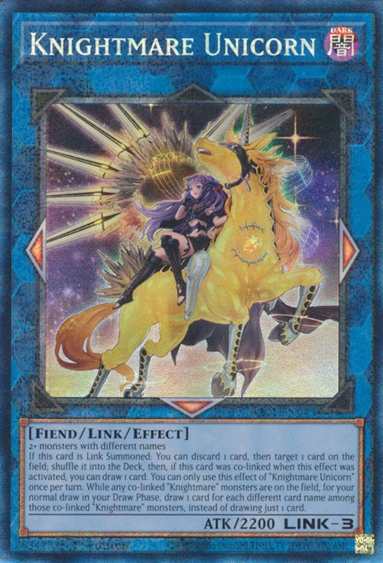 Knightmare Unicorn (Alternate Art) [RA01-EN043] Prismatic Collector's Rare | Mega City Incorporated