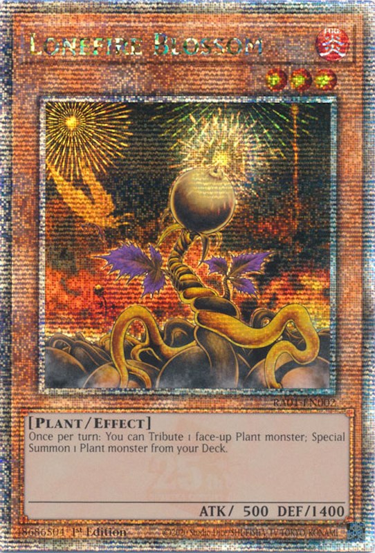 Lonefire Blossom [RA01-EN002] Quarter Century Secret Rare | Mega City Incorporated