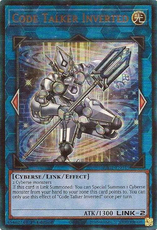 Code Talker Inverted [RA01-EN045] Prismatic Ultimate Rare | Mega City Incorporated