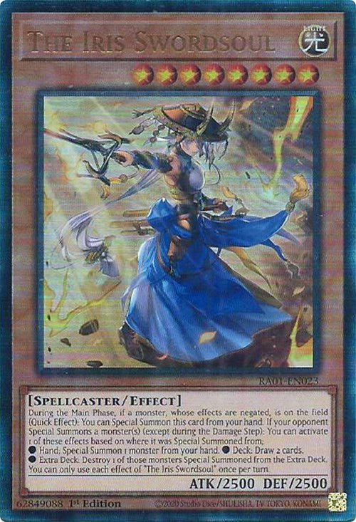 The Iris Swordsoul [RA01-EN023] Prismatic Ultimate Rare | Mega City Incorporated