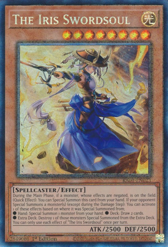 The Iris Swordsoul [RA01-EN023] Prismatic Collector's Rare | Mega City Incorporated