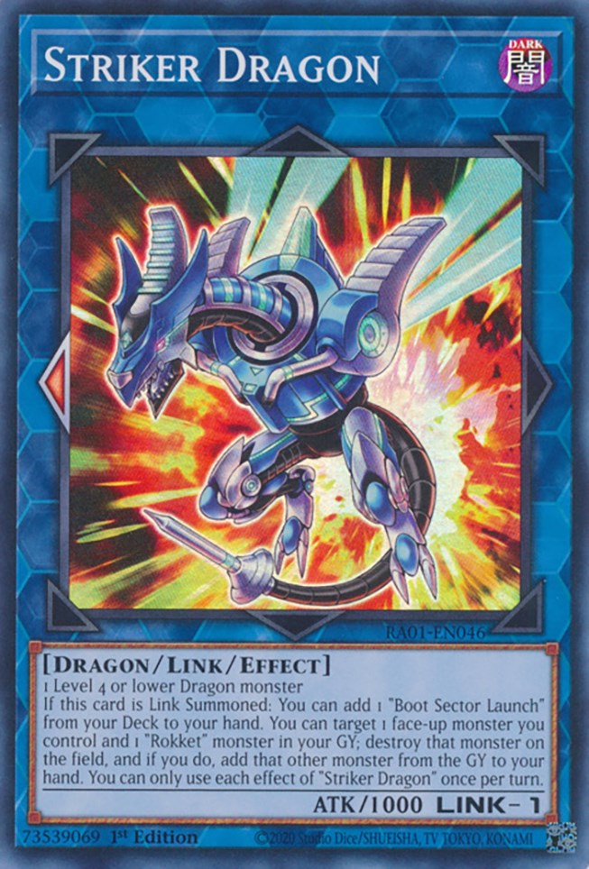 Striker Dragon [RA01-EN046] Super Rare | Mega City Incorporated