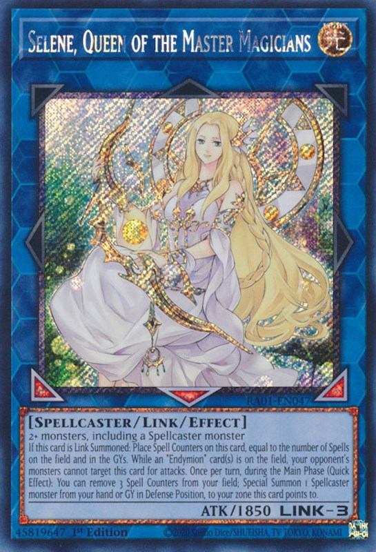 Selene, Queen of the Master Magicians [RA01-EN047] Platinum Secret Rare | Mega City Incorporated