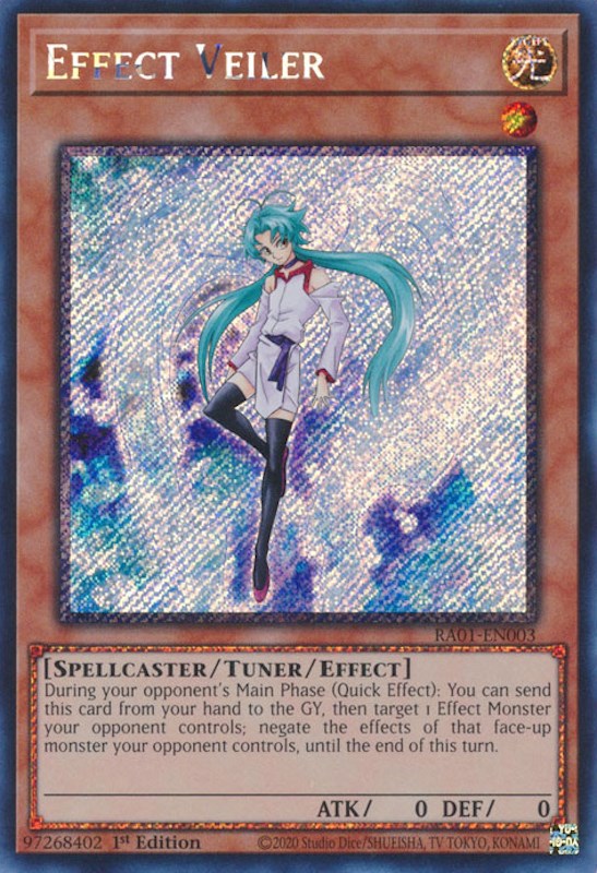 Effect Veiler [RA01-EN003] Platinum Secret Rare | Mega City Incorporated