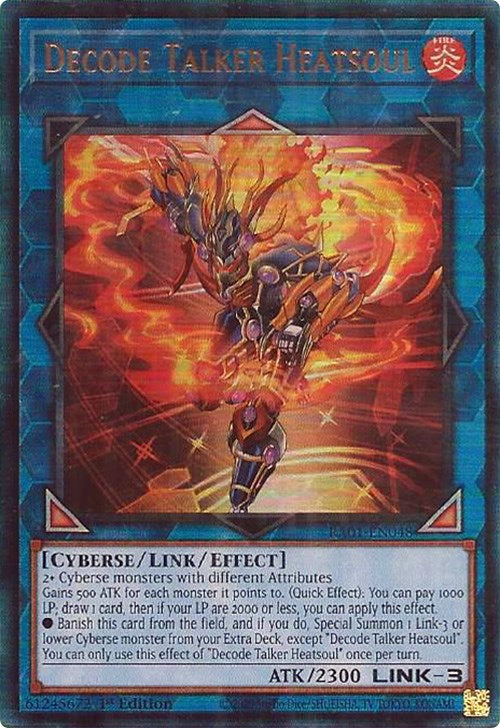 Decode Talker Heatsoul [RA01-EN048] Prismatic Ultimate Rare | Mega City Incorporated