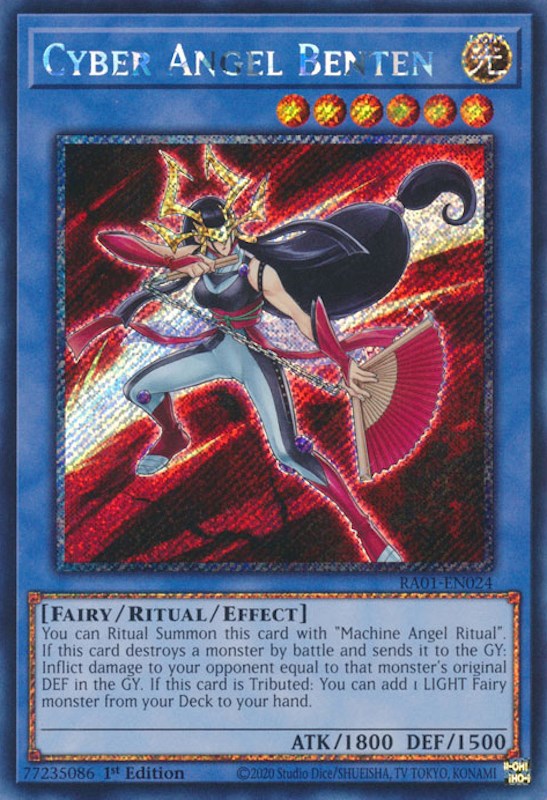 Cyber Angel Benten [RA01-EN024] Platinum Secret Rare | Mega City Incorporated