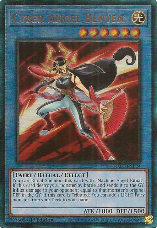 Cyber Angel Benten [RA01-EN024] Prismatic Ultimate Rare | Mega City Incorporated