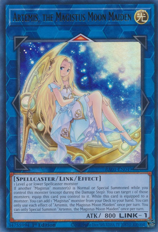 Artemis, the Magistus Moon Maiden [RA01-EN049] Ultra Rare | Mega City Incorporated