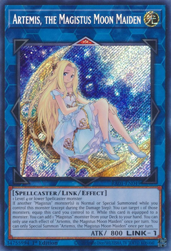 Artemis, the Magistus Moon Maiden [RA01-EN049] Secret Rare | Mega City Incorporated