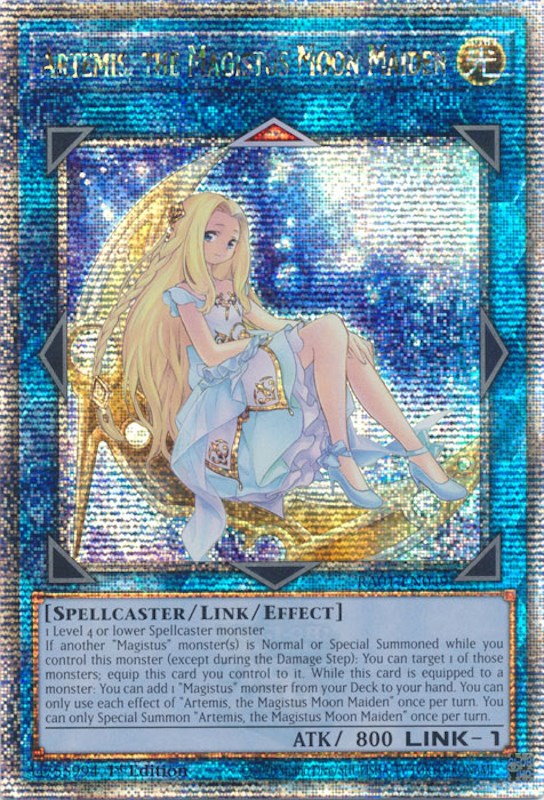 Artemis, the Magistus Moon Maiden [RA01-EN049] Quarter Century Secret Rare | Mega City Incorporated