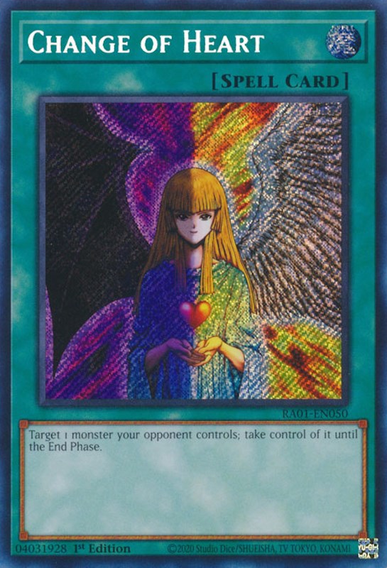 Change of Heart [RA01-EN050] Secret Rare | Mega City Incorporated