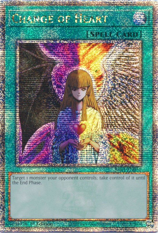 Change of Heart [RA01-EN050] Quarter Century Secret Rare | Mega City Incorporated