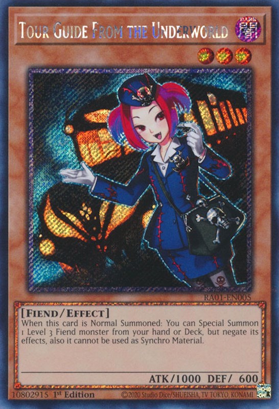 Tour Guide From the Underworld [RA01-EN005] Platinum Secret Rare | Mega City Incorporated