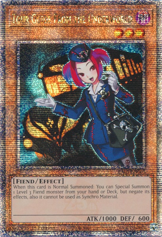 Tour Guide From the Underworld [RA01-EN005] Quarter Century Secret Rare | Mega City Incorporated