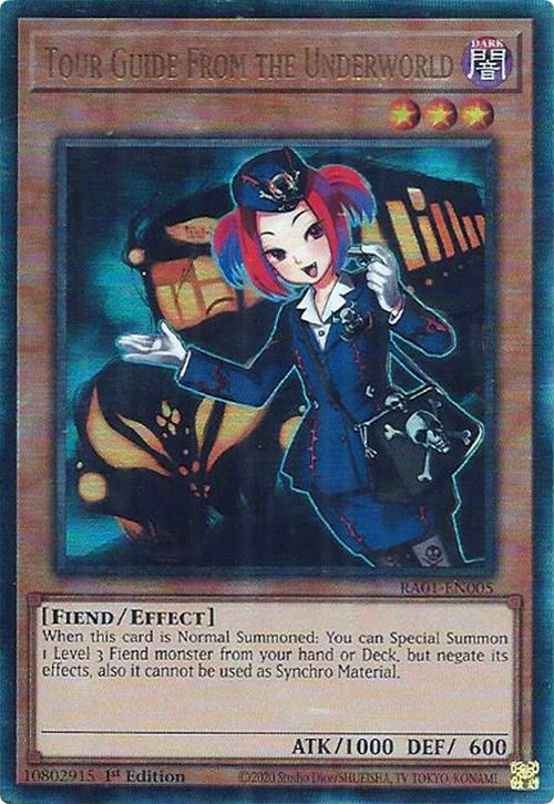 Tour Guide From the Underworld [RA01-EN005] Prismatic Ultimate Rare | Mega City Incorporated