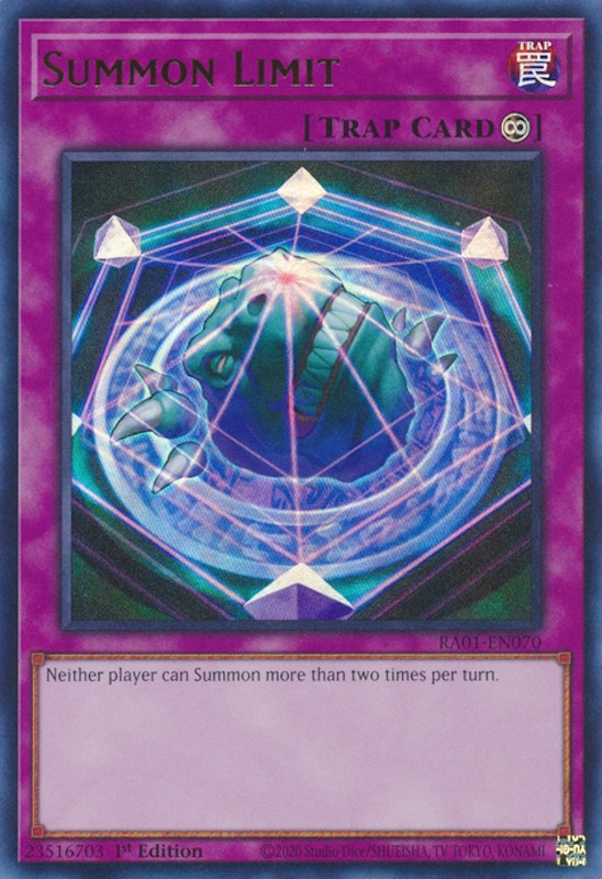 Summon Limit [RA01-EN070] Ultra Rare | Mega City Incorporated