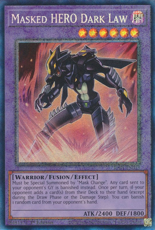Masked HERO Dark Law [RA01-EN025] Prismatic Collector's Rare | Mega City Incorporated