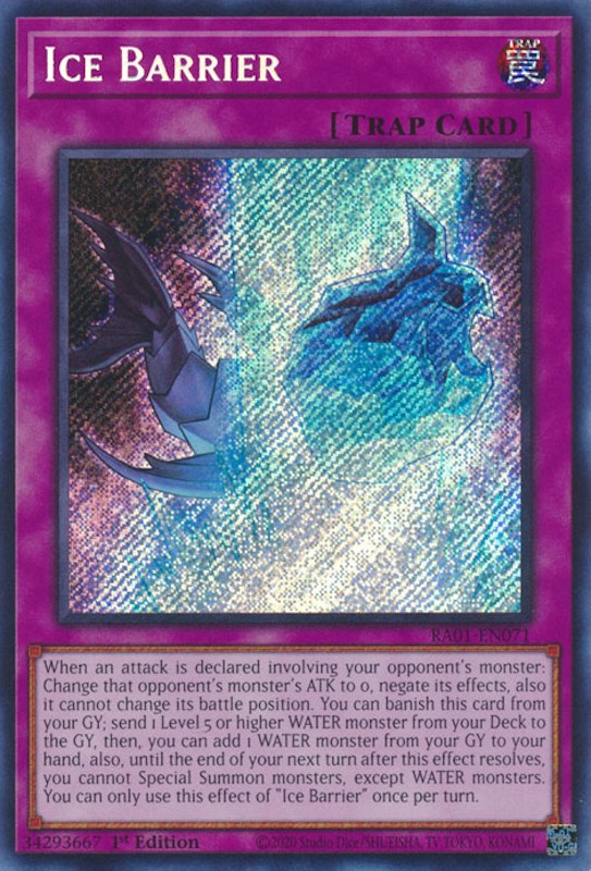 Ice Barrier [RA01-EN071] Secret Rare | Mega City Incorporated