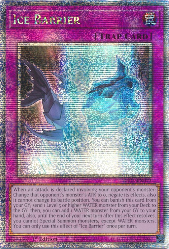 Ice Barrier [RA01-EN071] Quarter Century Secret Rare | Mega City Incorporated