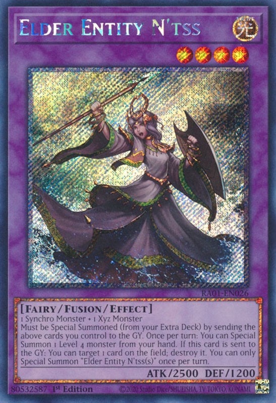 Elder Entity N'tss [RA01-EN026] Platinum Secret Rare | Mega City Incorporated