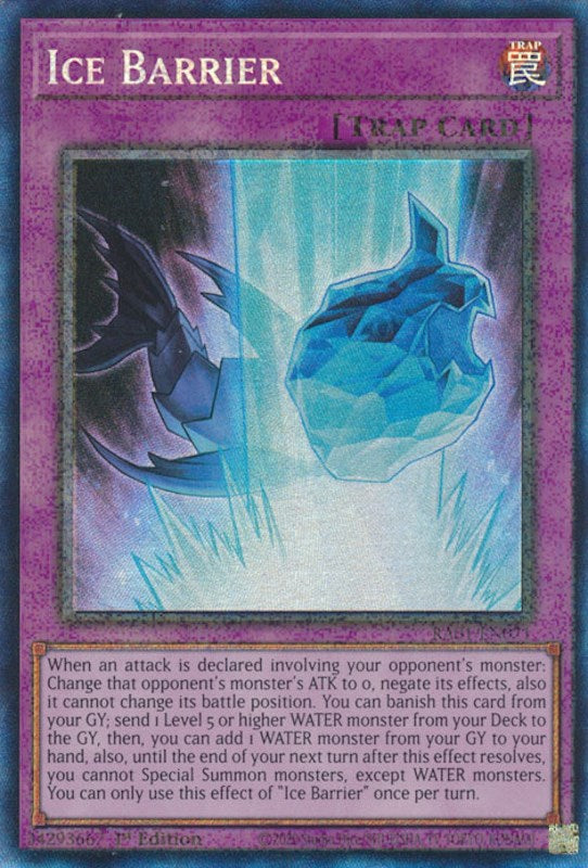 Ice Barrier [RA01-EN071] Prismatic Collector's Rare | Mega City Incorporated