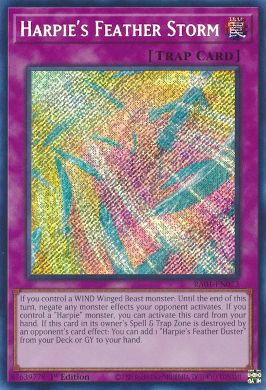 Harpie's Feather Storm [RA01-EN073] Secret Rare | Mega City Incorporated