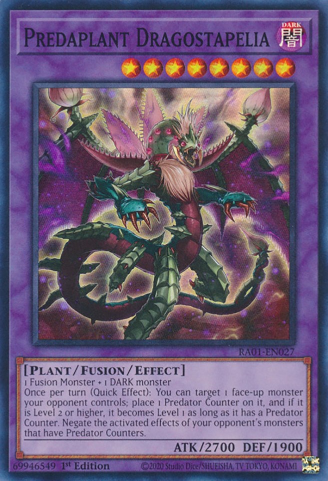 Predaplant Dragostapelia [RA01-EN027] Super Rare | Mega City Incorporated