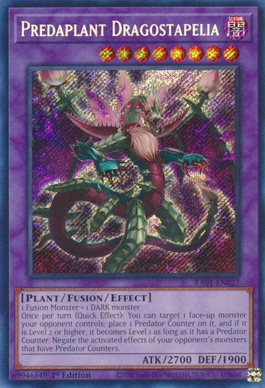 Predaplant Dragostapelia [RA01-EN027] Secret Rare | Mega City Incorporated