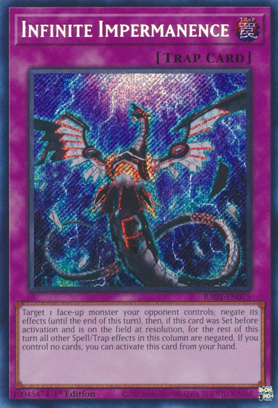 Infinite Impermanence [RA01-EN075] Secret Rare | Mega City Incorporated