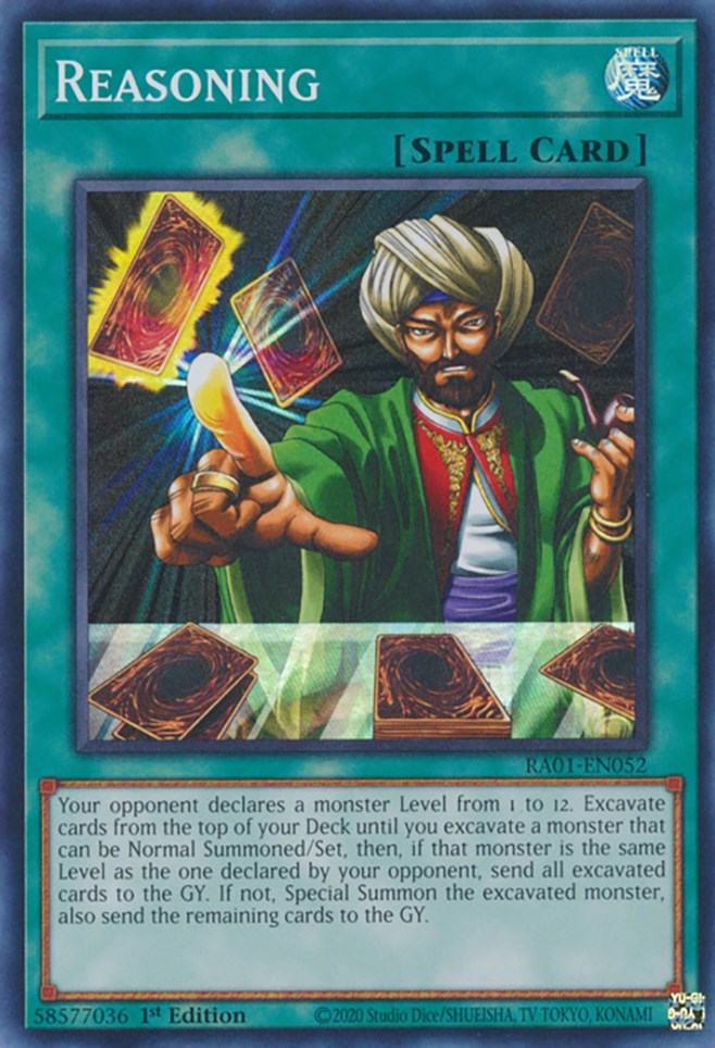 Reasoning [RA01-EN052] Super Rare | Mega City Incorporated