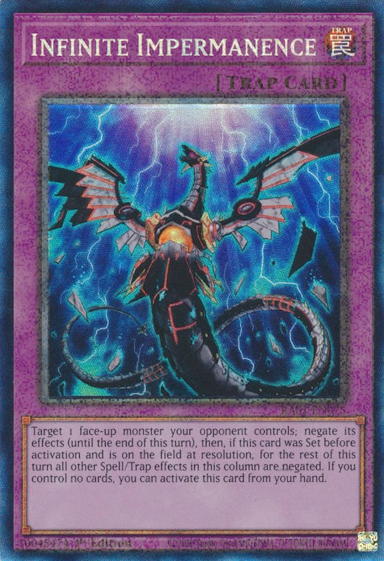 Infinite Impermanence [RA01-EN075] Prismatic Collector's Rare | Mega City Incorporated