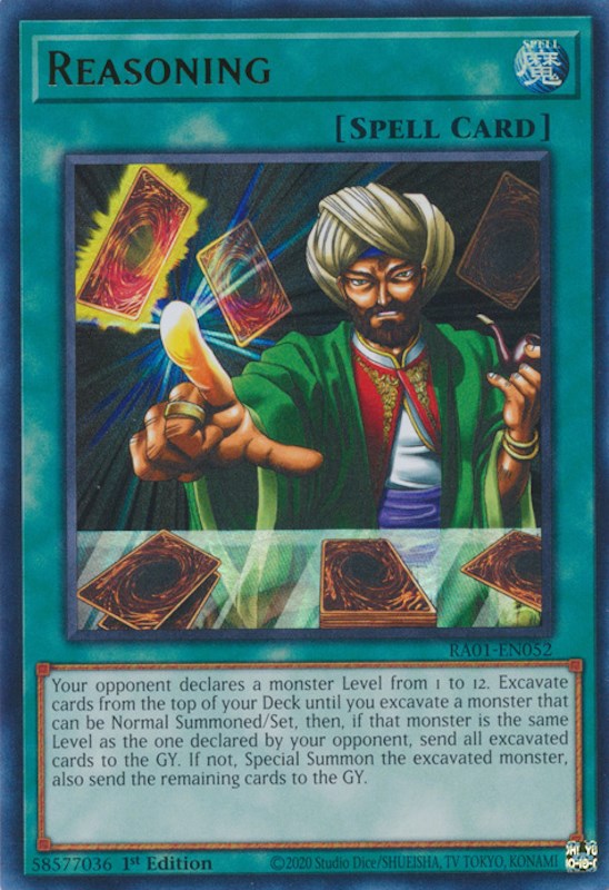 Reasoning [RA01-EN052] Ultra Rare | Mega City Incorporated