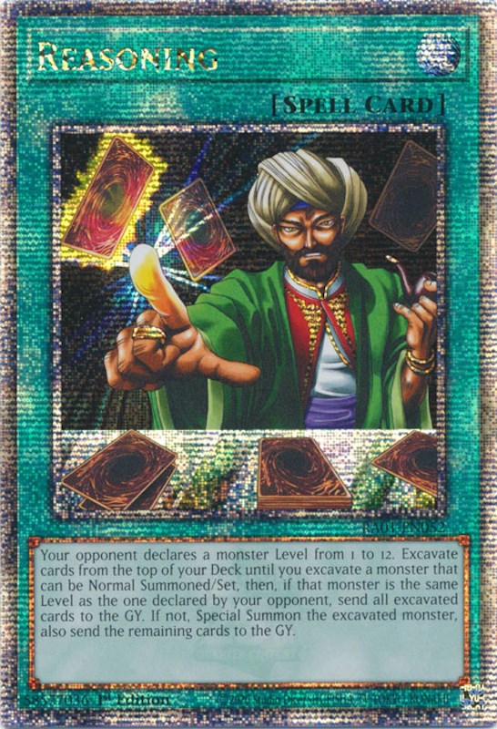 Reasoning [RA01-EN052] Quarter Century Secret Rare | Mega City Incorporated