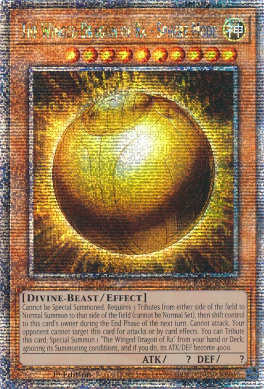 The Winged Dragon of Ra - Sphere Mode [RA01-EN007] Quarter Century Secret Rare | Mega City Incorporated