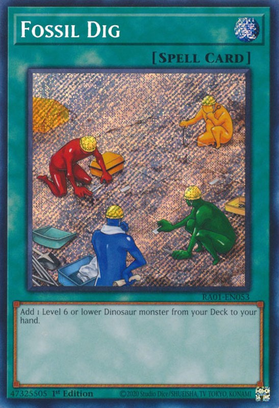 Fossil Dig [RA01-EN053] Secret Rare | Mega City Incorporated