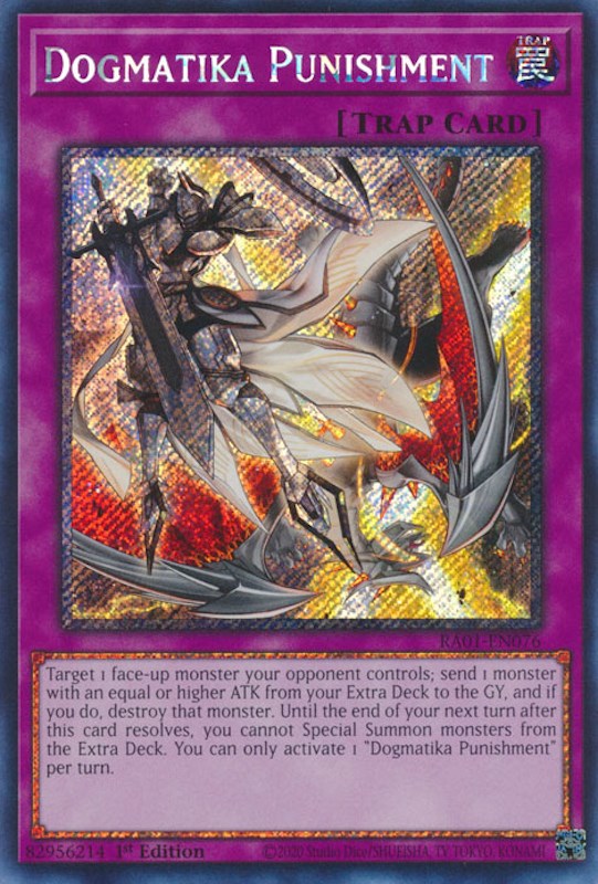 Dogmatika Punishment [RA01-EN076] Platinum Secret Rare | Mega City Incorporated