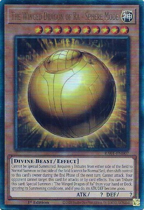 The Winged Dragon of Ra - Sphere Mode [RA01-EN007] Prismatic Ultimate Rare | Mega City Incorporated