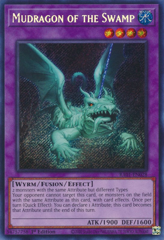 Mudragon of the Swamp [RA01-EN028] Secret Rare | Mega City Incorporated