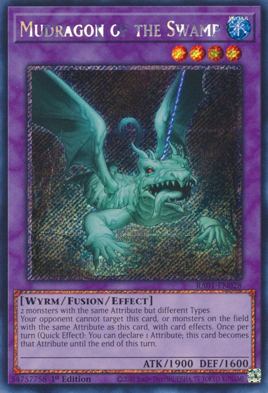 Mudragon of the Swamp [RA01-EN028] Platinum Secret Rare | Mega City Incorporated