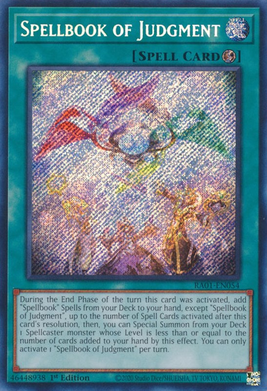 Spellbook of Judgment [RA01-EN054] Secret Rare | Mega City Incorporated