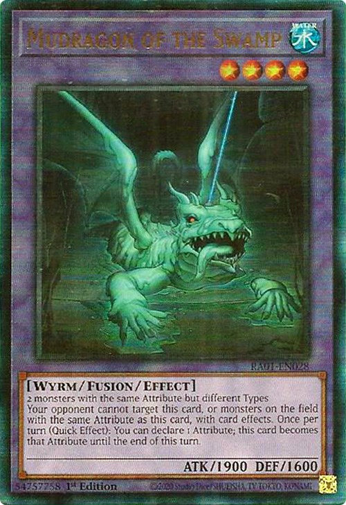 Mudragon of the Swamp [RA01-EN028] Prismatic Ultimate Rare | Mega City Incorporated