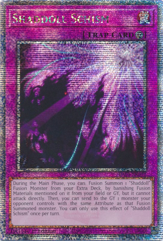 Shaddoll Schism [RA01-EN077] Quarter Century Secret Rare | Mega City Incorporated