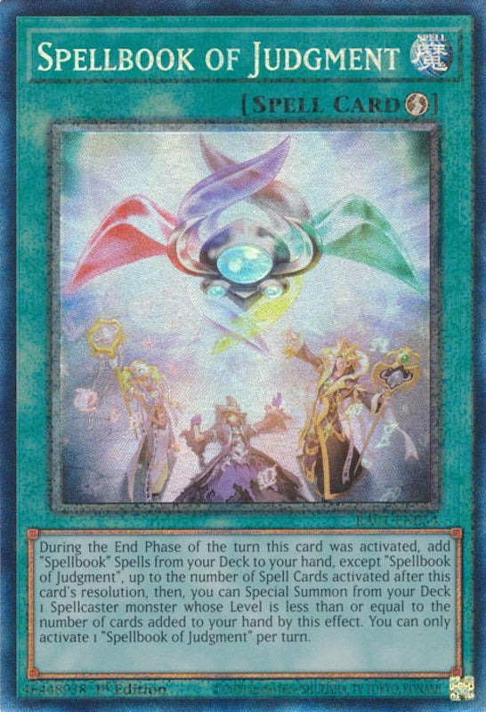 Spellbook of Judgment [RA01-EN054] Prismatic Collector's Rare | Mega City Incorporated