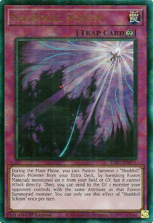 Shaddoll Schism [RA01-EN077] Prismatic Ultimate Rare | Mega City Incorporated